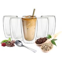 Bild für 6 doppelwandige Cappuccino Gläser 200ml Kaffegläser Teeglas Doppelwandige Gläser