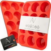 Bild für AVANA Muffinform Silikon Muffinblech für 12 Muffins Cupcake Backform Muffinbackblech