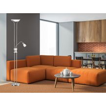 Bild für Vornehme 22,5 Watt LED Standleuchte in Nickel matt