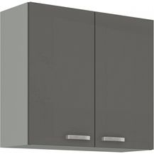 Bild für Küchen Hängeschrank 80 Hochglanz Grau Küchenzeile Küchenblock Küche Grey Bianca