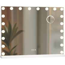 Bild für CLP Schminkspiegel Norlina mit Beleuchtung und Vergrößerung,weiß ohne Bluetooth