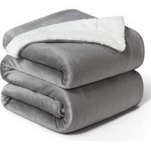 Bild für BEDSURE Decke Sofa Kuscheldecke Grau