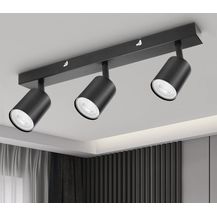 Bild für Dehobo Led Deckenstrahler Schwenkbar 350° 3 Flammig Deckenleuchte GU10