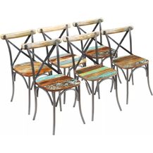 Bild für vidaXL Esszimmerstühle 6 Stk. Altholz Massiv [274396]