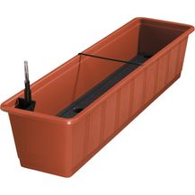 Bild für Geli Blumenkasten Balkonkasten Aqua Green Plus Kunststoff 80cm terracotta