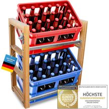 Bild für Dimono Flaschenregal DIMONO Bambus Getränkekisten Regal – Ablage für 2/3/6 Kisten