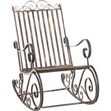 Bild für CLP Schaukelstuhl Smilla Schwingstuhl mit hoher Rückenlehne,bronze