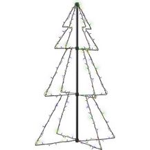 Bild für vidaXL Weihnachtsbaum in Kegelform 160 LEDs Indoor & Outdoor 78x120 cm 328569