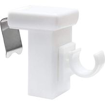 Bild für dekondo Klemmhalter für Gardinenstangen Fensterhaken/Dekohaken zum Einlegen von Gardinenstangen, weiß, für einen Klemmbereich (Rahmenstärke des Fensters/Fensterdicke)