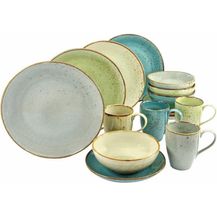 Bild für CreaTable 19951 Kombiservice Nature Collection für 4 Personen, Steinzeug, rund, mehrfarbig (1 Set, 16-teilig)