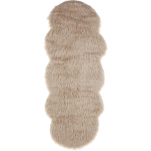 Bild für Kunstschaffell-Teppich sandbeige 60 x 180 cm MAMUNGARI