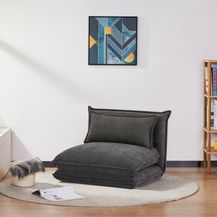 Bild für Schlafsessel Umeå 59x85,5x67 cm Cord Grau [en. casa]