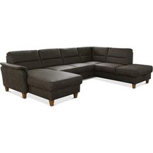 Bild für CAVADORE Wohnlandschaft Palera / U-Form Sofa mit Schlaffunktion