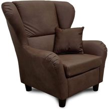 Bild für lifestyle4living Ohrensessel in braun im Vintage Look 