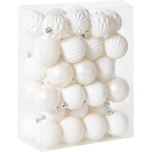 Bild für Weihnachtskugel 40er Set SAIMAA Cremeweiß