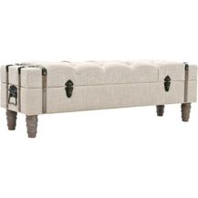 Bild für vidaXL Aufbewahrungsbank Massivholz und Stahl 111 x 34 x 37 cm 245763