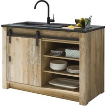 Bild für Küche Unterschrank Stove in Used Wood hell 133 cm