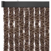 Bild für Flauschvorhang 90x220cm ( Meliert Beige/Braun )