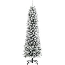 Bild für vidaXL Künstlicher Weihnachtsbaum Schlank mit Schnee 180 cm PVC & PE 4019687