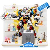 stadtecken Kinder Regal für Musikbox I Geeignet für die Toniebox und ca. 50 Tonies I Perfekte Aufbewahrung für Kinderzimmer I zum Aufstellen oder Aufhängen (Mr. Chip)