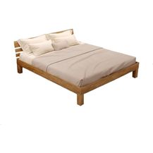 Bild für Krok Wood Massivholzbett Julia mit Kopfteil in Eiche (90x200 cm)