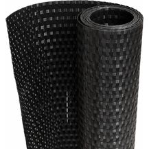 Bild für vidaXL Balkon-Sichtschutz Schwarz 300x80 cm Poly Rattan 156295