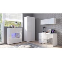 Bild für 4-tlg. Jugendzimmer-Set 'Labri' weiß Hochglanz