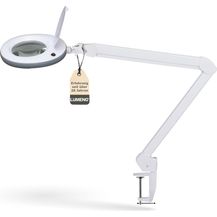 Bild für Lumeno Lupenlampe 721X LED Lupenleuchte CRI>90 mit Tischklemme und 127 mm Echtglaslinse