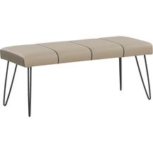 Bild für Bettbank Kunstleder beige BETIN