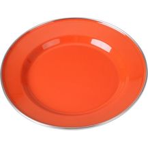 Bild für Kinderteller emailliert 20 cm rot-orange
