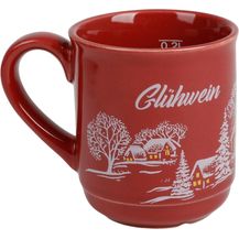 Bild für BURI 1x Weihnachtsbecher 200ml mit Griff Kaffeebecher Kaffeetasse Glühweinbecher Keramikbecher Weihnachtsdeko Weihnachtsgeschenk