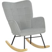 Bild für HOMCOM Schaukelstuhl Schwingsessel, Akzentstuhl, Stahlrahmen (Schaukelsessel, 1 St)