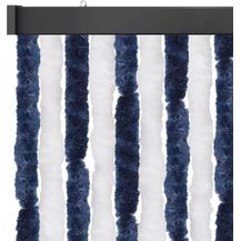 Bild für Flauschvorhang 90x220cm ( Hellgrau-Weiß )