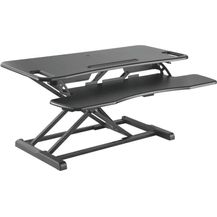 Bild für HALTERUNGSPROFI Steh-Sitz Schreibtisch Sit-Stand Workstation Höhenverstellbarer Aufsatz für den Schreibtisch, zum Arbeiten im Sitzen oder Stehen mit Gasdruckfeder GTS-012 (95cm)