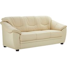 Bild für Cavadore 3-Sitzer Savana / 3er Ledersofa mit Federkern im klassischen Design / 198 x 90 x 90 / Echtleder Weiß
