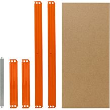 Bild für shelfplaza PRO 50x45 cm Fachboden-Set in blau-orange für PRO Schwerlastregale mit 200 kg Traglast pro Boden