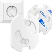 Bild für deleyCON 5x Kindersicherung für Steckdosen und Steckdosenleisten mit Drehmechanik Kinderschutz Steckdosenschutz Steckdosensicherung Baby Kleinkinder