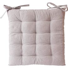 Bild für etérea Baumwoll Sitzkissen Stuhlkissen Ilka Grau Einzeln