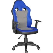 Bild für FINEBUY Drehstuhl SuVa6317_1 (Kinderschreibtischstuhl Blau Grau für Kinder ab 8)