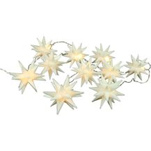 Bild für Weihnachts-Lichterkette 3D-Sterne mit 10 LED Warmweiß Weihnachtssterne Deko