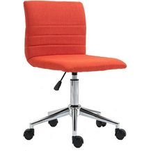 Bild für SVITA LINUS Schreibtischstuhl Kinder Drehstuhl + Rollen Stoffüberzug Rot