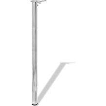 Bild für 4 höhenverstellbare Tischbeine Silber 1100 mm