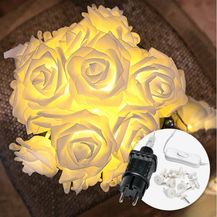 Bild für COZY HOME LED-Lichterkette Rosen Lichterkette Batterie & Stecker -