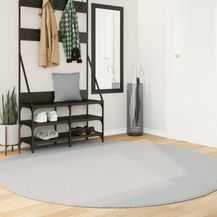 Bild für vidaXL Teppich HUARTE Kurzflor Weich und Waschbar Grau Ø 200 cm 375088