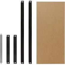 Bild für shelfplaza BLACK 45x40 cm Fachboden-Set in schwarz für BLACK Schwerlastregale mit 175 kg Traglast pro Boden
