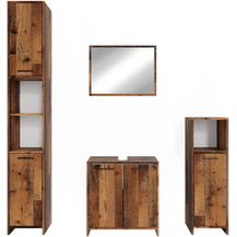 Bild für Badmöbel-Set Kiko Eiche rustikal 4 Teile Vicco