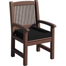 Bild für sunnypillow Bankauflage Stuhlkissen mit abnehmbarem Bezug Bankkissen Bankpolster Polsterauflage Auflage für Gartenbank (60 x 60 x 5 cm, Schwarz)