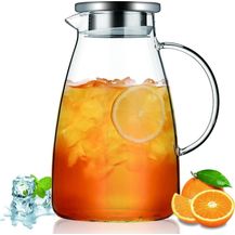Bild für Kyraton Wasserkaraffe 2.0L Glas mit Abnehmbarem Deckel für Heiß- und