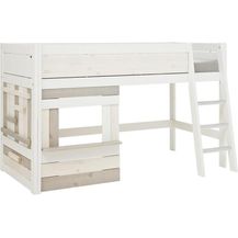 Bild für LIFETIME KIDSROOM Lifetime Original Halbhohes Bett Camp Canyon mit Schräger Leiter und Rollrost