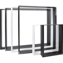 Bild für 2X Natural Goods Berlin RECHTECK Tischkufen Metall Tischgestell stabil Tischbeine alle Größen Möbelkufen Esstisch, Schreibtisch, Couchtisch, Bank einfache Montage Außenbereich (50 * 72 Industrial)